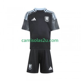 Camisolas de futebol Aston Villa Criança Equipamento Alternativa 2025/26 Manga Curta